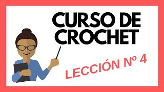 LECCION 4 Curso crochet Punto medio alto o Media Vareta tutorial paso a paso para principiantes💖 [upl. by Muirhead721]