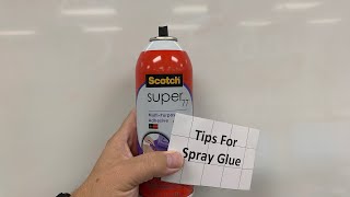 Tips for Spray Glue Adhesive [upl. by Naujik561]