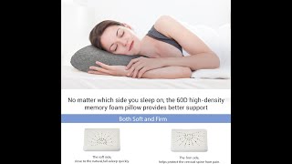 Travel amp Camping Memory Foam Pillow Travel Essentials Hammock Pillow with DoubleLayered Pillow [upl. by Malachy]