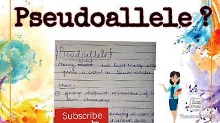 Pseudoallele  What are Pseudoalleles  Easy notes on pseudoalleles mscbotany pseudoallele [upl. by Adnerb770]