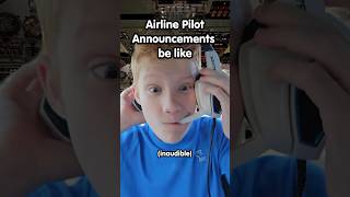 Airline Pilot Announcements Be Like 😳📢🧑‍✈️ [upl. by Ahsaz]