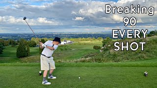 Every Shot of a 128 Handicap Golfers Round Llanymynech GC [upl. by Enaamuj]