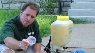 Spraying Nutsedge  Lawn Care [upl. by Nuawad]