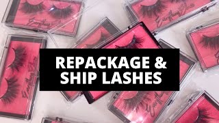 How I Repackage amp Ship Out Lashes [upl. by Brandyn]