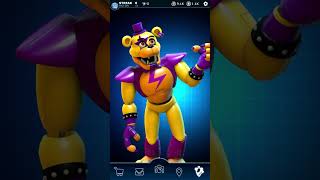 Glamrock Fredbear SpringLock FNAF AR Workshop Animation [upl. by Georgena]