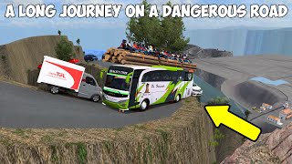 A LONG JOURNEY ON A DANGEROUS ROAD  ETS2 [upl. by Aerdnaid]