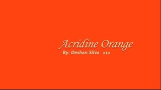 Acridine Orange  3D Model and More [upl. by Netsirk]