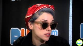 ST VINCENT INTERVIEW PUKKELPOP 2014 on PURE [upl. by Herm]