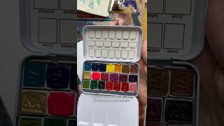 Ma première palette d’aquarelles artisanale 🎨 produit offert par nuance d’aquarelle [upl. by Gobert]