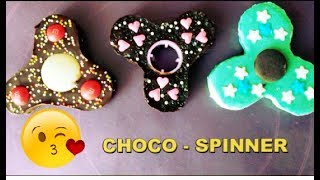 ❤ Fabriquer un Fidget Hand Spinner comestibleRecette de chocolat [upl. by Rabassa]