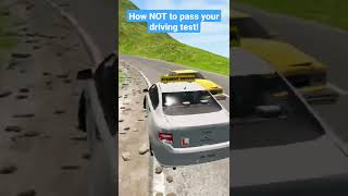 How NOT to pass your driving test BeamNG Drive Learner Driver Crash [upl. by Pliske]