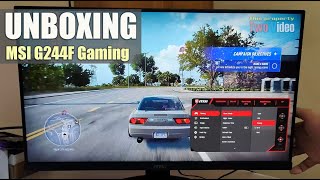 MSI Optix G244f Unboxing  Budget Gaming Monitor 165hz [upl. by Nyllewell]