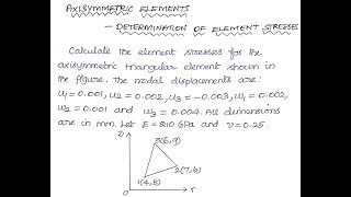 Analysis on Axisymmetric Elements  Problem 2 [upl. by Barstow]