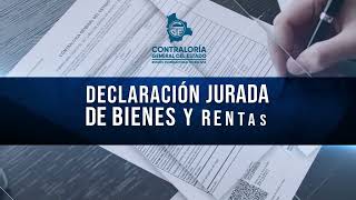 PASOS PARA LLENAR LA DECLARACIÓN JURADA DE BIENES Y RENTAS [upl. by Darb]