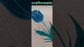 Fabric paint flower use acrylic colour youtubeshorts art acrylic painting fabric viralvideo [upl. by Wittenburg215]