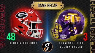 Georgia vs Tennessee Tech Game Recap  College Football Week 2 [upl. by Alegnaed321]