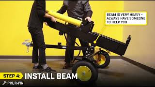 2737Ton FullBeam Log Splitter Assembly v2 [upl. by Hollyanne]