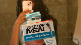 Using Mens Beard Dye To Tint My Brows 😬 shorts makeup asmr hacks [upl. by Maighdiln817]