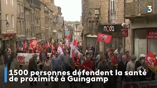 1500 personnes défendent la santé de proximité à Guingamp Edition An Taol Lagad du 15 avril 2024 [upl. by Vedi]