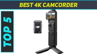 Top 5 4K Camcorder in 2024 [upl. by Arlo]