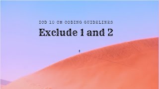 What is Exclude 1 amp 2 ICD10CM with Coding exampleTamil [upl. by Weisberg]