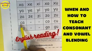 Blending of consonants and vowels sounds to learn English reading [upl. by Mcnair]