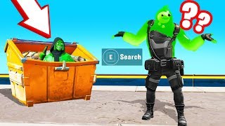 I WON By HIDING In A DUMPSTER Fortnite 2 [upl. by Eimaj]