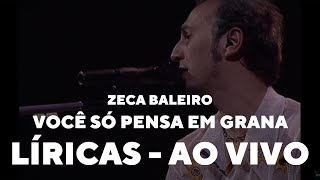 Zeca Baleiro  Você só pensa em grana Líricas Ao Vivo [upl. by Ynohtnaeoj]