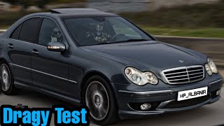 Dragy Test Acceleration W203 Mercedes 231 Hp C280 30L V6 M272 Engine 7G Tronic [upl. by Berti]