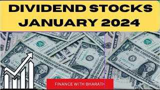 4 Dividend Stocks For January 2024  111400 Dividend Growth Portfolio [upl. by Ahsilrac]