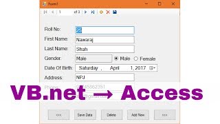 How to Connect Access Database to VBNET  Visual Studio 2015 [upl. by Bega]