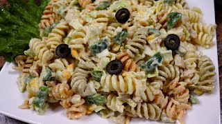 Chicken Pasta Salad Recipe By Tasty Food With Maria [upl. by Marienthal705]