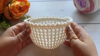 Crochet Bowl Warmer for Winter  Ep  149  MONIKAS CROCHET [upl. by Allemahs]