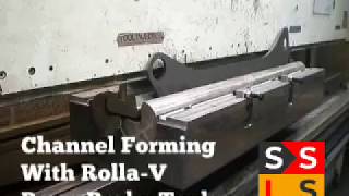 U Profile Bending with Rolla V Press Brake Tool [upl. by Hindorff631]