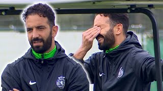 Ruben Amorim leads his FINAL Sporting Champions League training session ahead of Man City clash [upl. by Harriett]