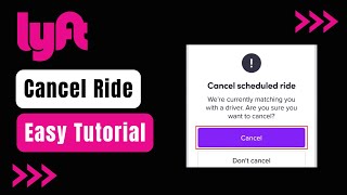 How to Cancel a Ride in Lyft [upl. by Laius]