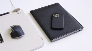 BEST Leather Accessories for iPhone and MacBook Pro  WOOLNUT [upl. by Nika]