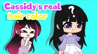 iCherry secret facts Episode 2 quotCassidys real hair colorquot  Gacha Club [upl. by Glassco]