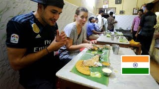 Foreigners react to UNIQUE SOUTHERN INDIAN FOOD  First time in CHENNAI [upl. by Maryann976]