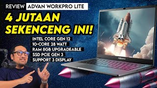 Laptop 10Core Kencang Cuman 4 Jutaan Review Advan Workpro Lite [upl. by Alekin]