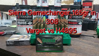 SIERRA GAMECHANGER 165GR RELOADS FOR 308 WIN WITH VARGET AND H4895 ON SAVAGE 110 CARBON TACTICAL [upl. by Lavella]