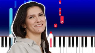 Elisa amp Calcutta  Se piovesse il tuo nome Piano Tutorial [upl. by Ennagroeg]