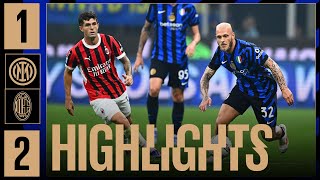 DERBY HIGHLIGHTS  INTER 12 MILAN  SERIE A 2425 ⚫🔵🇬🇧 [upl. by Htebazile]