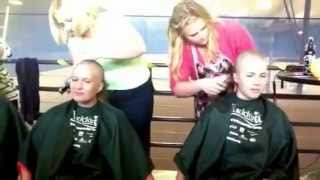 Three Women Shave Their Heads for Charity  St Baldricks  2012 [upl. by Sexton314]