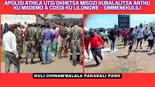 APOLISI ATHILA UTSI OKHETSA MISOZI KUBALALITSA ANTHU KU MADEMO A CDEDI KU LILONGWE  SIMMENEKULILI [upl. by Ihsoyim255]