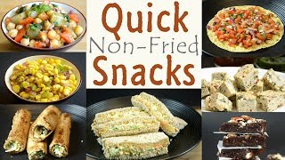 Quick and Healthy Snacks  Non Fried Snack Recipes  Indian Snacks Recipes [upl. by Willing]