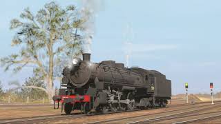 New South Wales D59 Mikado amp Victorian Railways R Hudson Class  Australian Whistle Demonstration [upl. by Adnerak374]