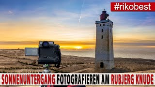 Fotografieren lernen  Sonnenuntergang Fotografieren  Fotowalk Rubjerg Knude Leuchtturm in Dänemark [upl. by Marysa]