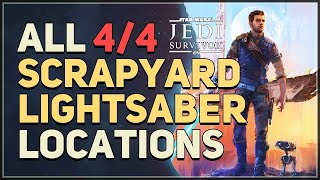 All Scrapyard Lightsaber Locations Star Wars Jedi Survivor [upl. by Ruffina413]