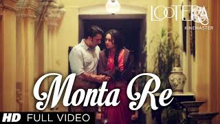 Monta Re Cover LOOTERA MOVIE montare lootera coversong youtube love music hindi [upl. by Petrine]